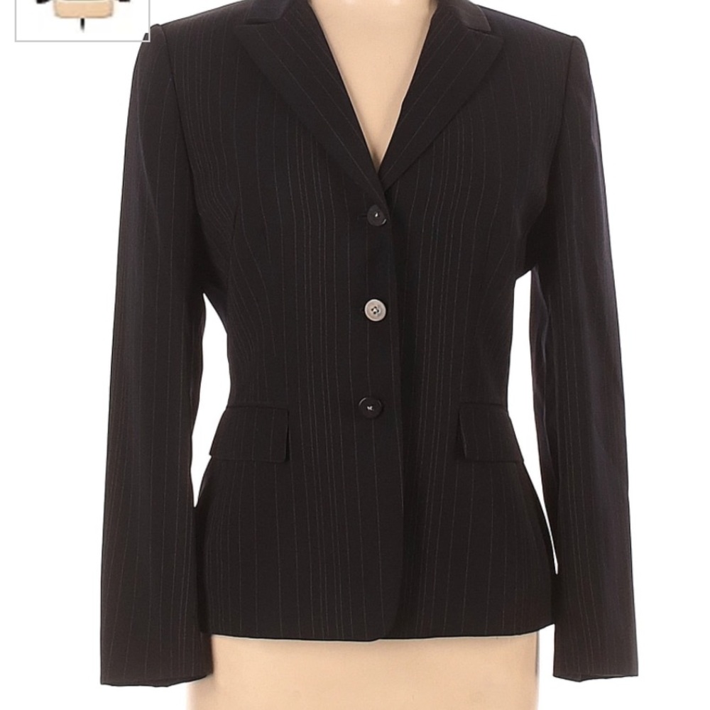 Beautiful pin striped suit coat.